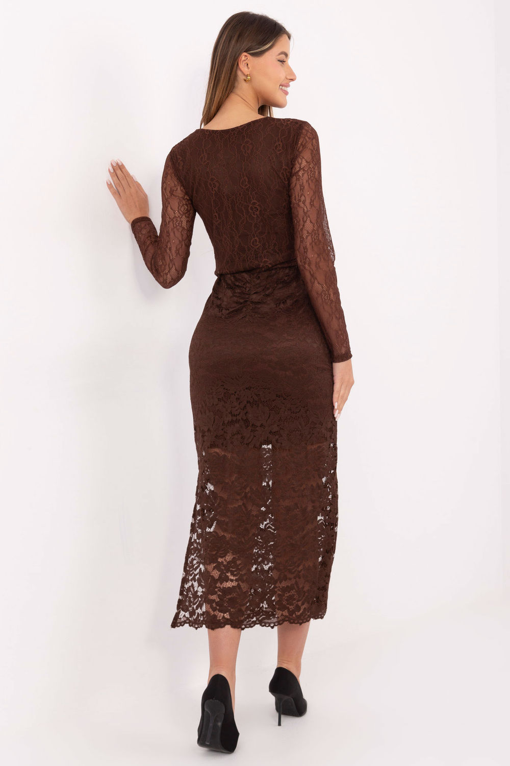 Spódnica Model MI-SD-G9137.16P Brown - Italy Moda220325 - Brązowy - obrazek 3
