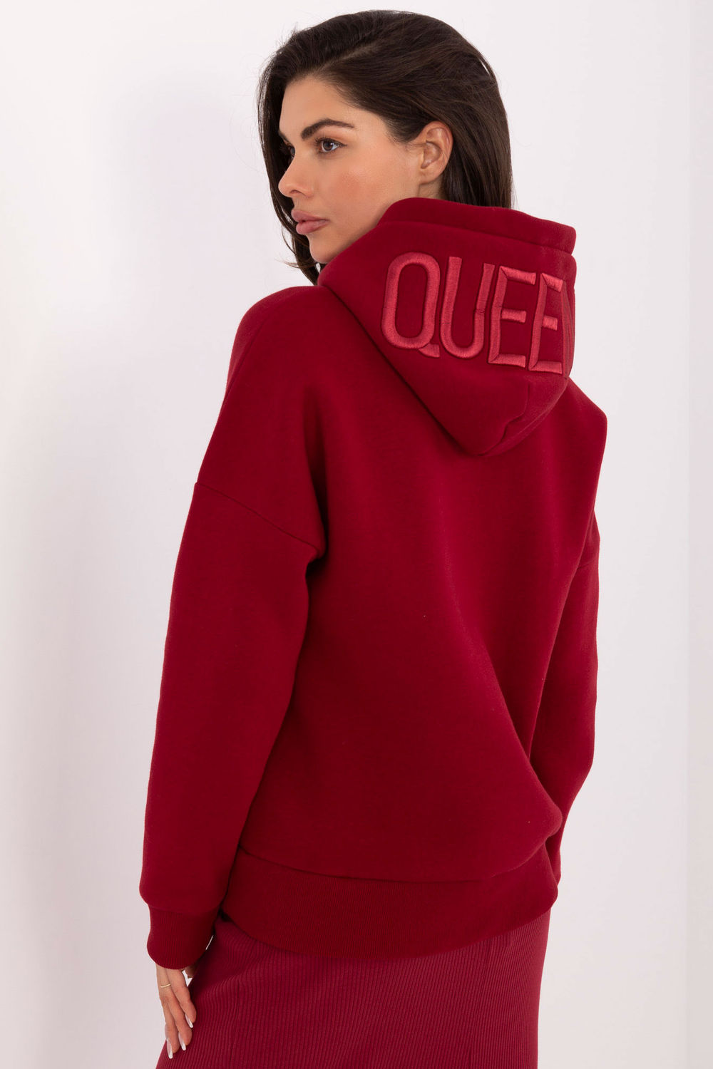 Bluza Damska Model RV-BL-A1006.27 Bordo - Relevance220402 - Czerwony - obrazek 3