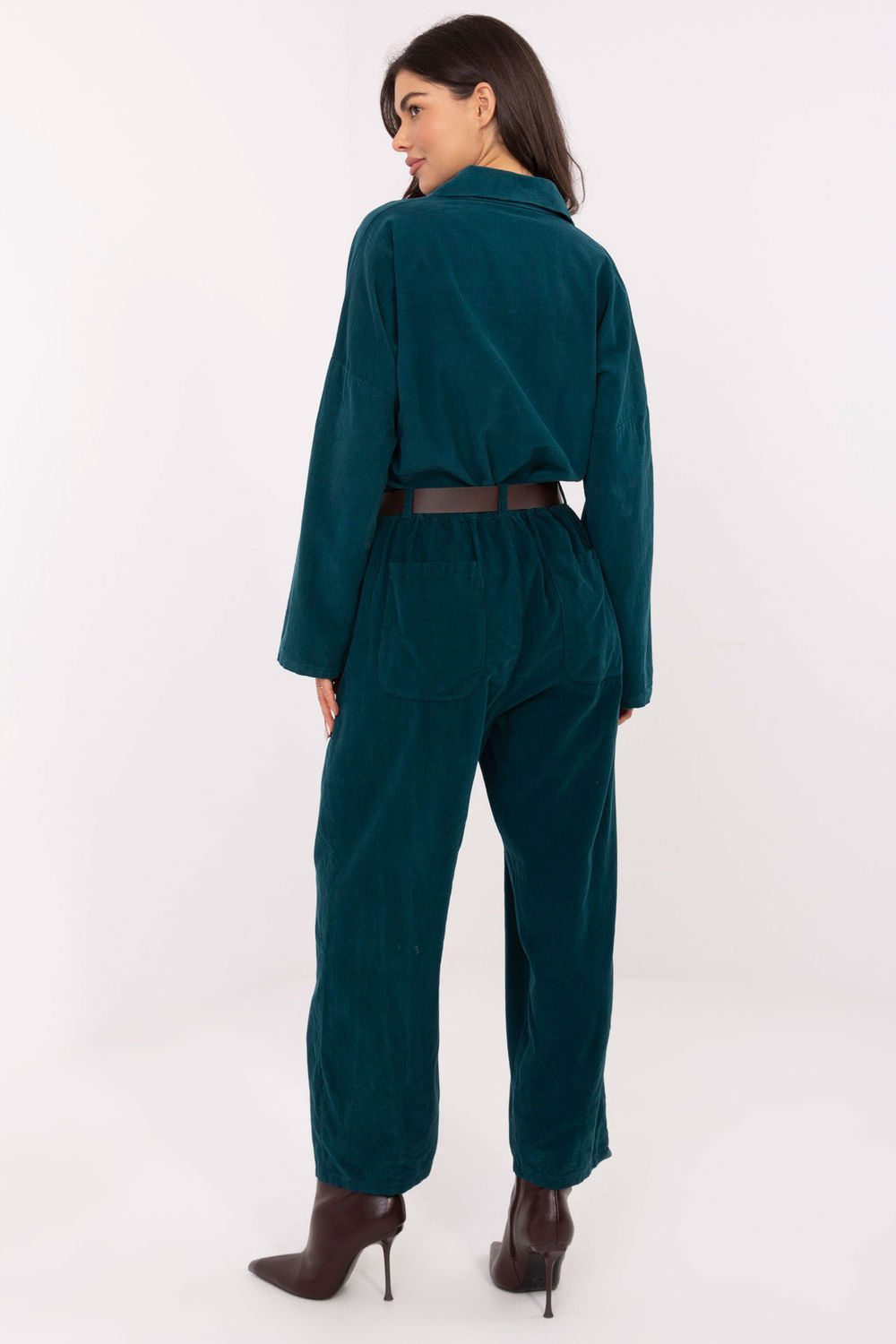Spodnie Damskie Model IT-SP-258009.83 Morski - Italy Moda220819 - Zielony - obrazek 3