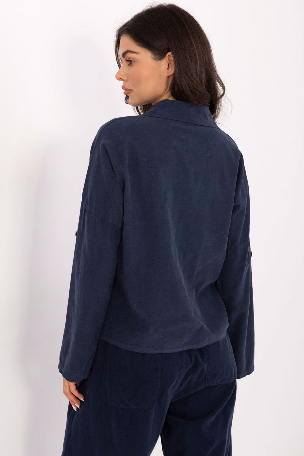 Koszula Damska Model IT-KS-22390.81 Dark Blue - Italy Moda220822 - Niebieski - obrazek 3