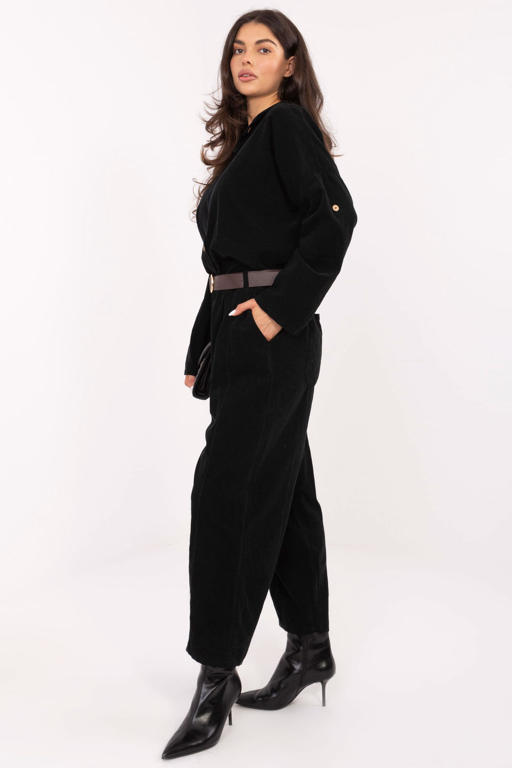 Koszula Damska Model IT-KS-22390.81 Black - Italy Moda220828 - Czarny - obrazek 4