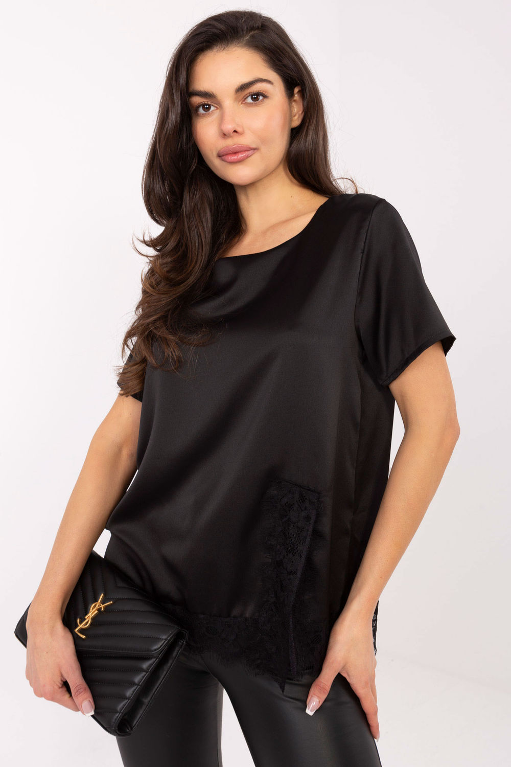 Bluzka Model MI-BZ-3297.28 Black - Italy Moda220829 - Czarny