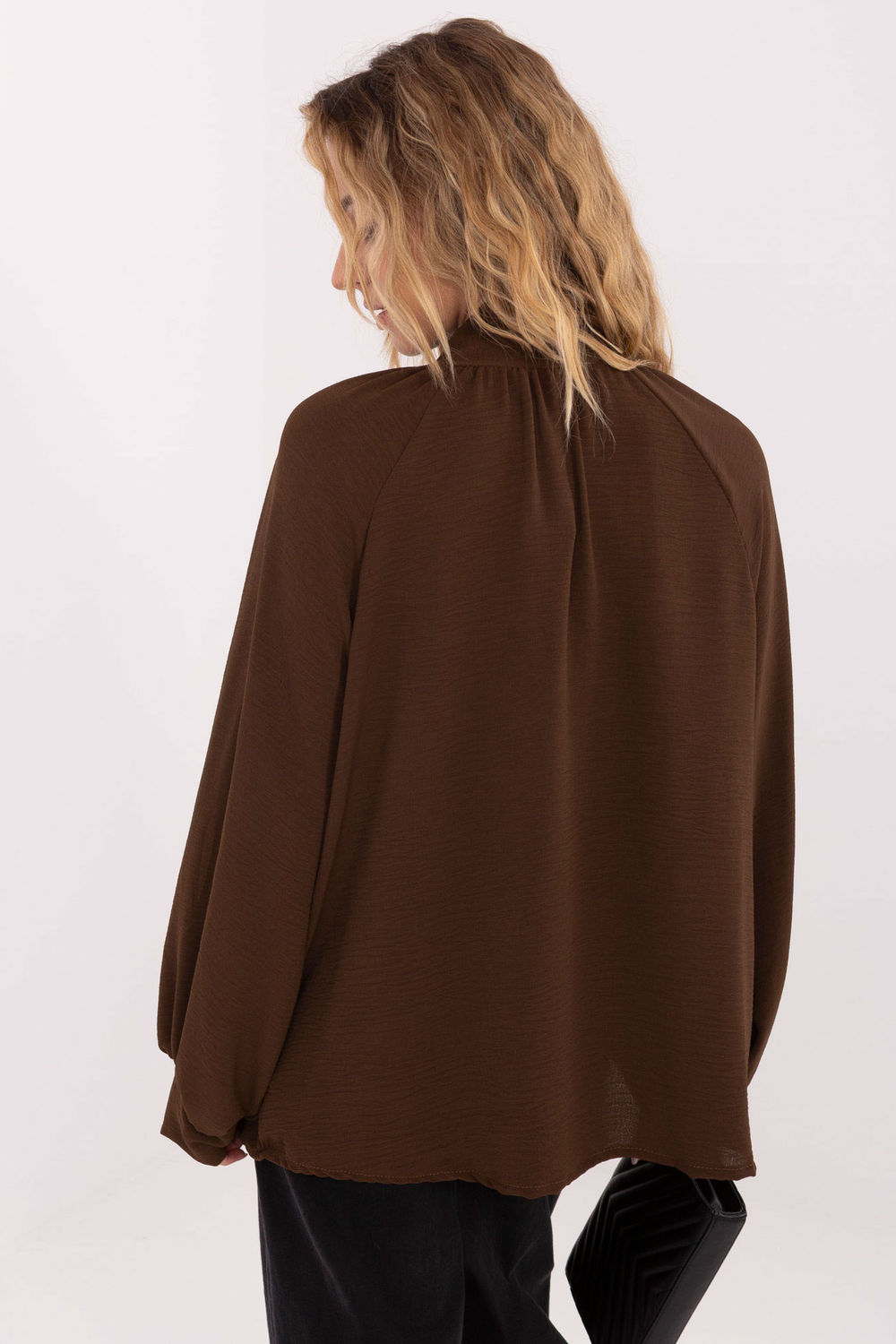 Bluzka Model MI-BZ-272509.07 Brown - Italy Moda221062 - Brązowy - obrazek 3
