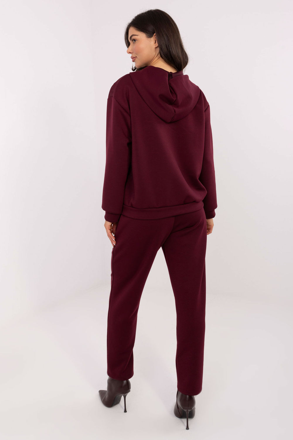Spodnie Komplet Model IT-KMPL-9872.97 Bordo - Italy Moda221093 - Czerwony - obrazek 3