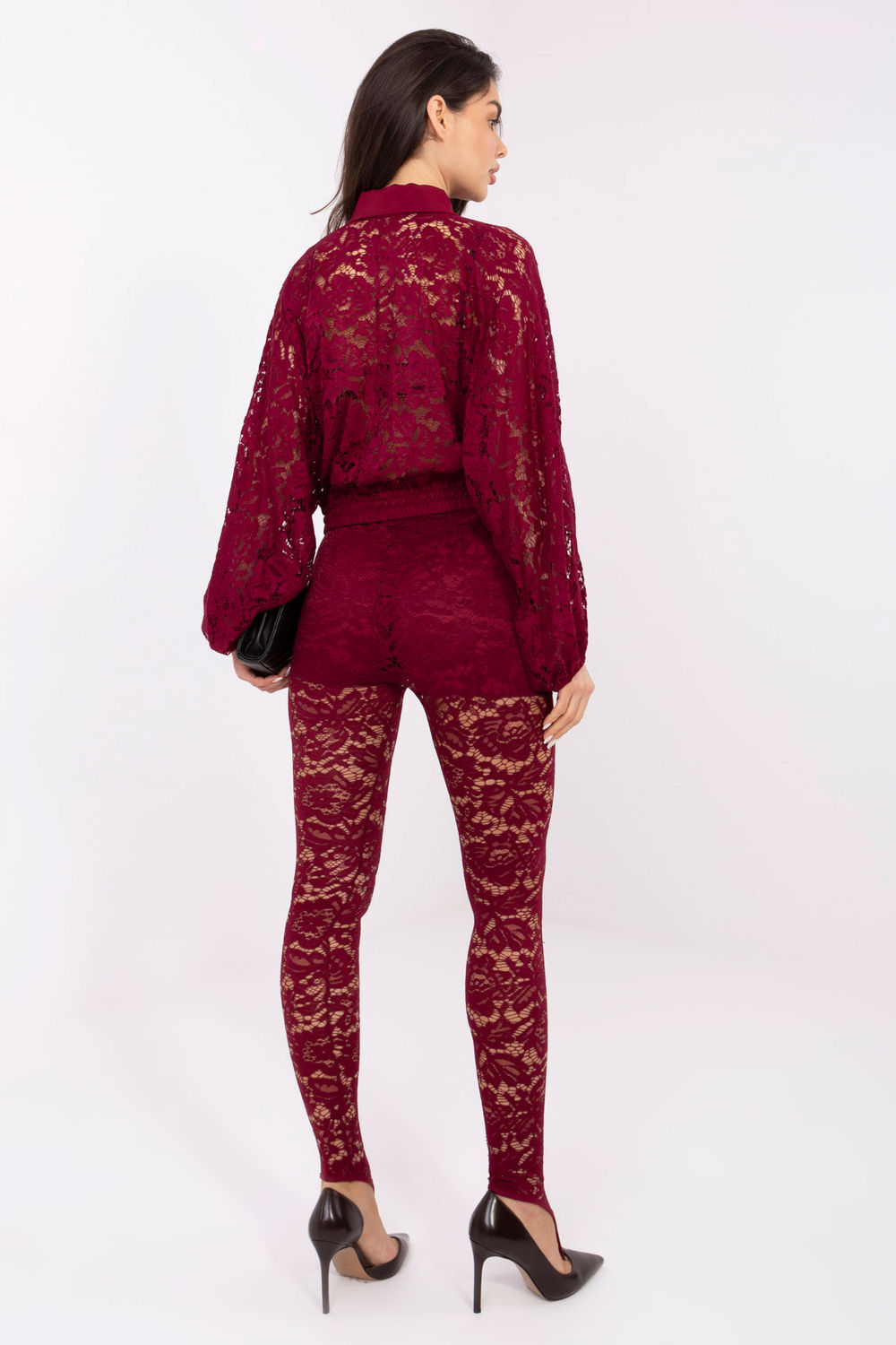 Legginsy Model MI-SP-K87.55 Bordo - Italy Moda221299 - Czerwony - obrazek 3