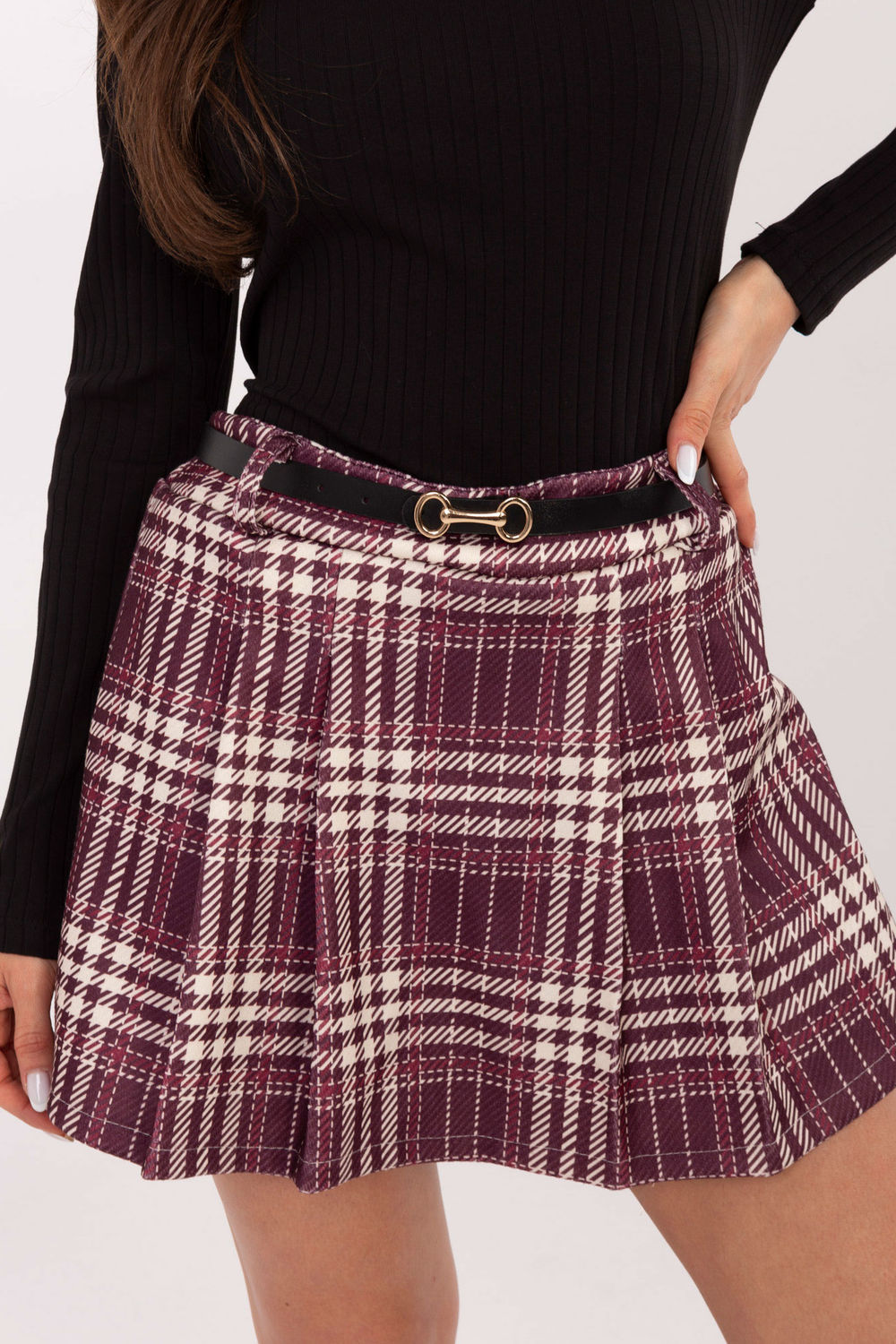 Spodnie Spódnicospodenki Model IT-SN-18932-1.7 Bordo - Italy Moda221571 - Czerwony - obrazek 4