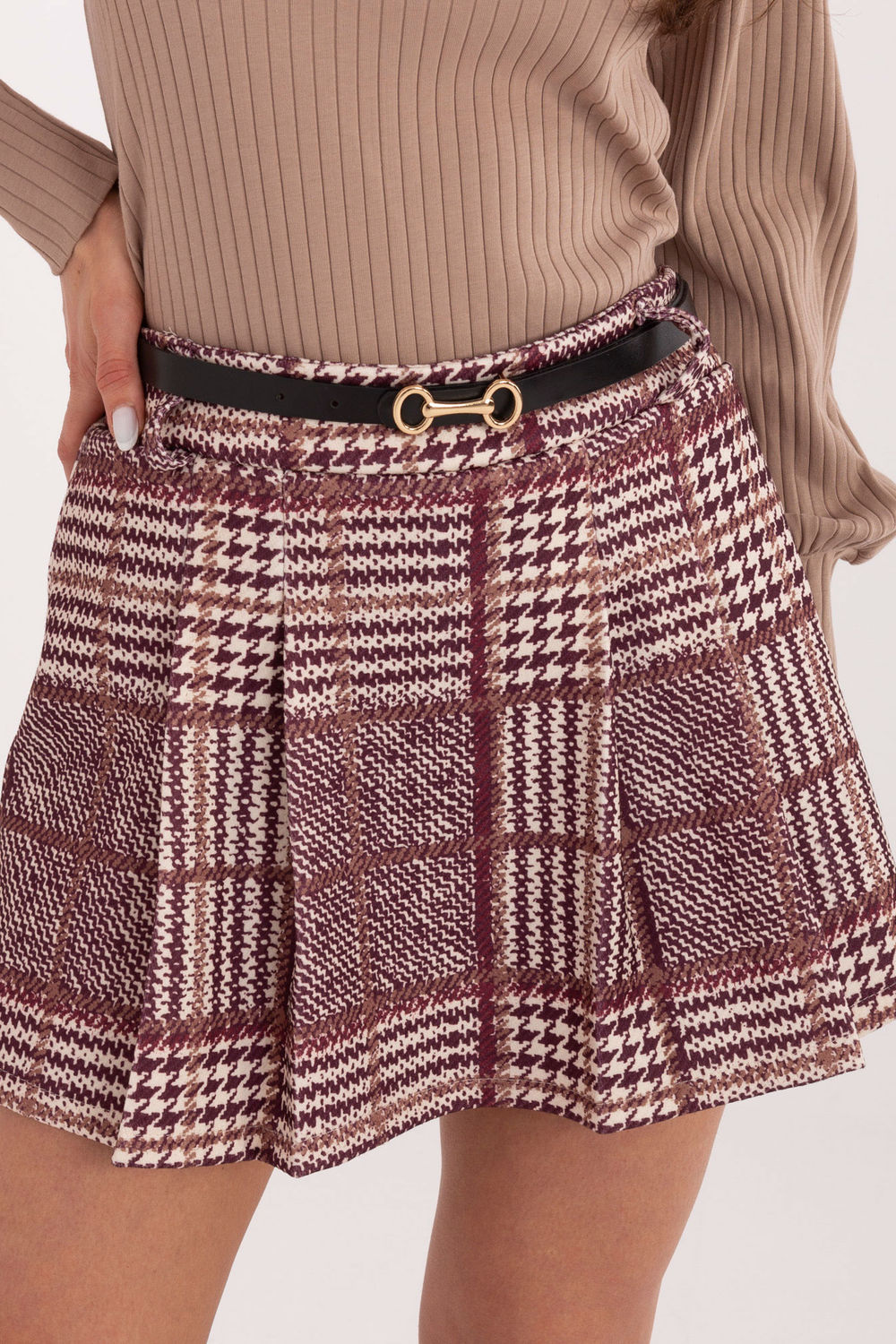 Spodnie Spódnicospodenki Model IT-SN-18932.84 Bordo - Italy Moda221574 - Czerwony - obrazek 4