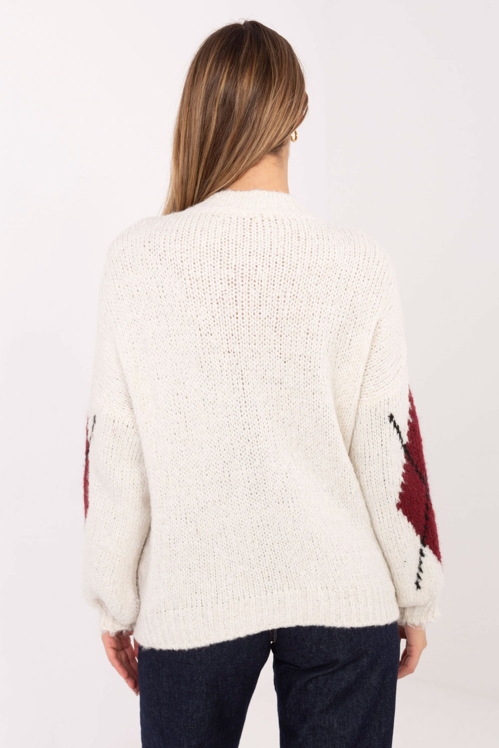 Sweter Damski Model MI-SW-WM295.15 Ecru - Italy Moda221751 - Beżowy - obrazek 2