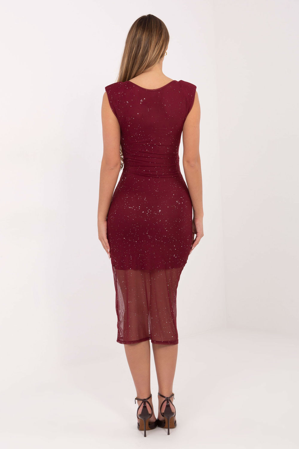 Sukienka Model IT-SK-21931.13 Bordo - Italy Moda221761 - Czerwony - obrazek 3