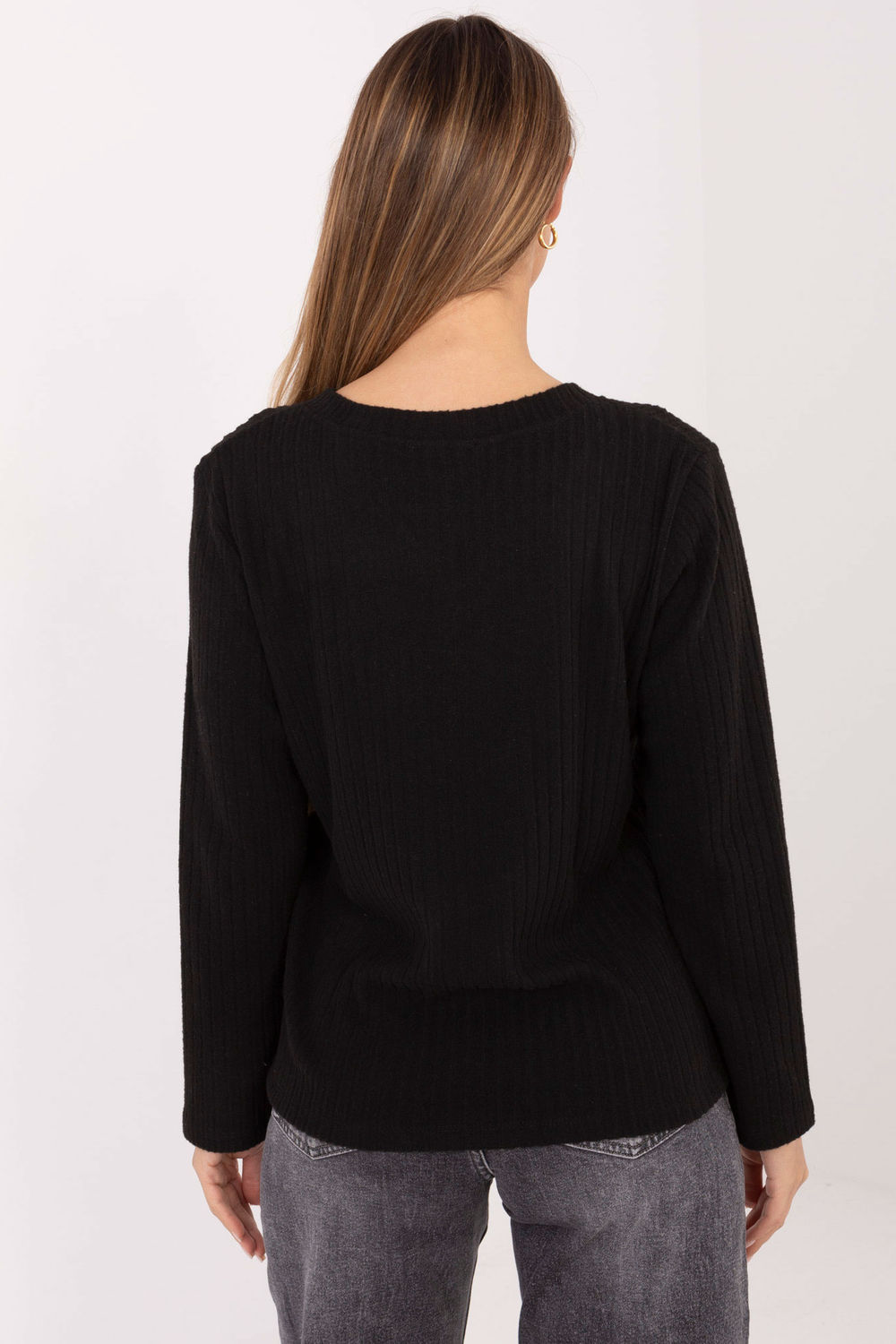 Sweter Damski Model RV-SW-A1025.80 Black - Relevance221804 - Czarny - obrazek 3