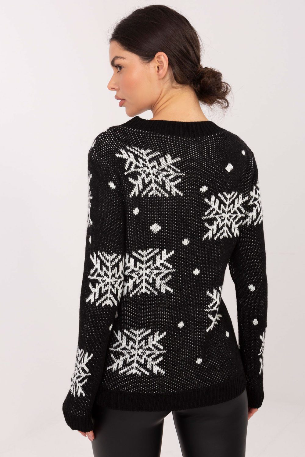 Sweter Damski Model MI-SW-19133.90 Black - Italy Moda221972 - Czarny - obrazek 3