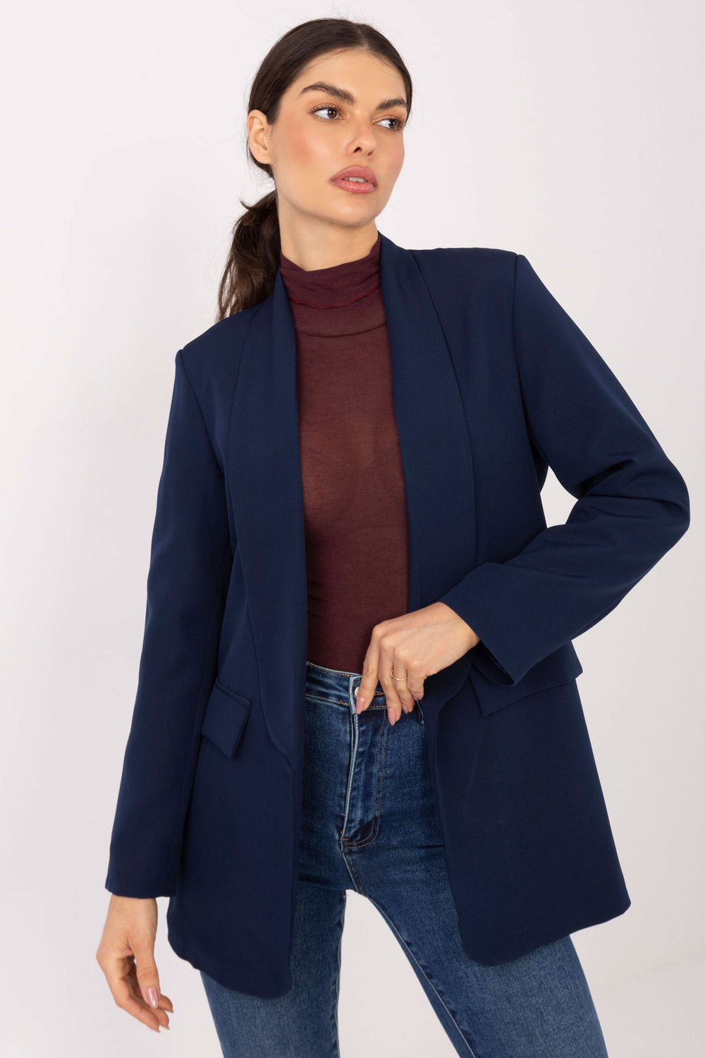 Marynarka Model DHJ-MA-18657-2.09 Navy - Italy Moda221974 - Granatowy