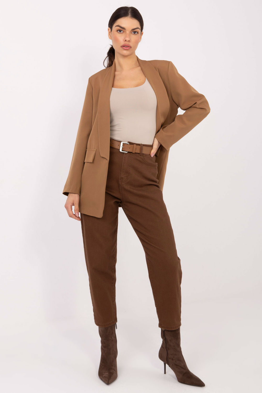 Marynarka Model DHJ-MA-18657-2.09 Camel - Italy Moda221975 - Brązowy - obrazek 4