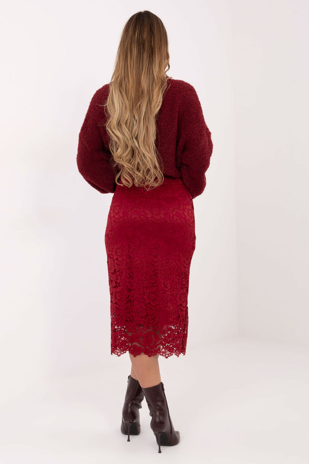Spódnica Model IT-SD-21852.15 Bordo - Italy Moda221998 - Czerwony - obrazek 3
