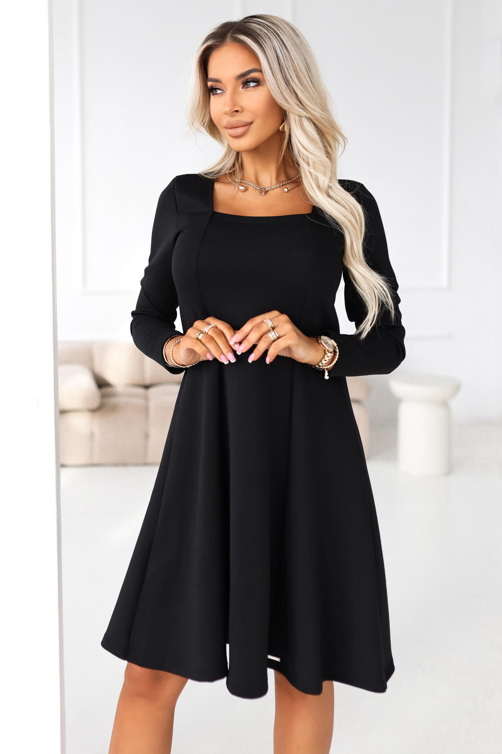 Sukienka Model Ivana 574-3 Black - Numoco222143 - Czarny - obrazek 2