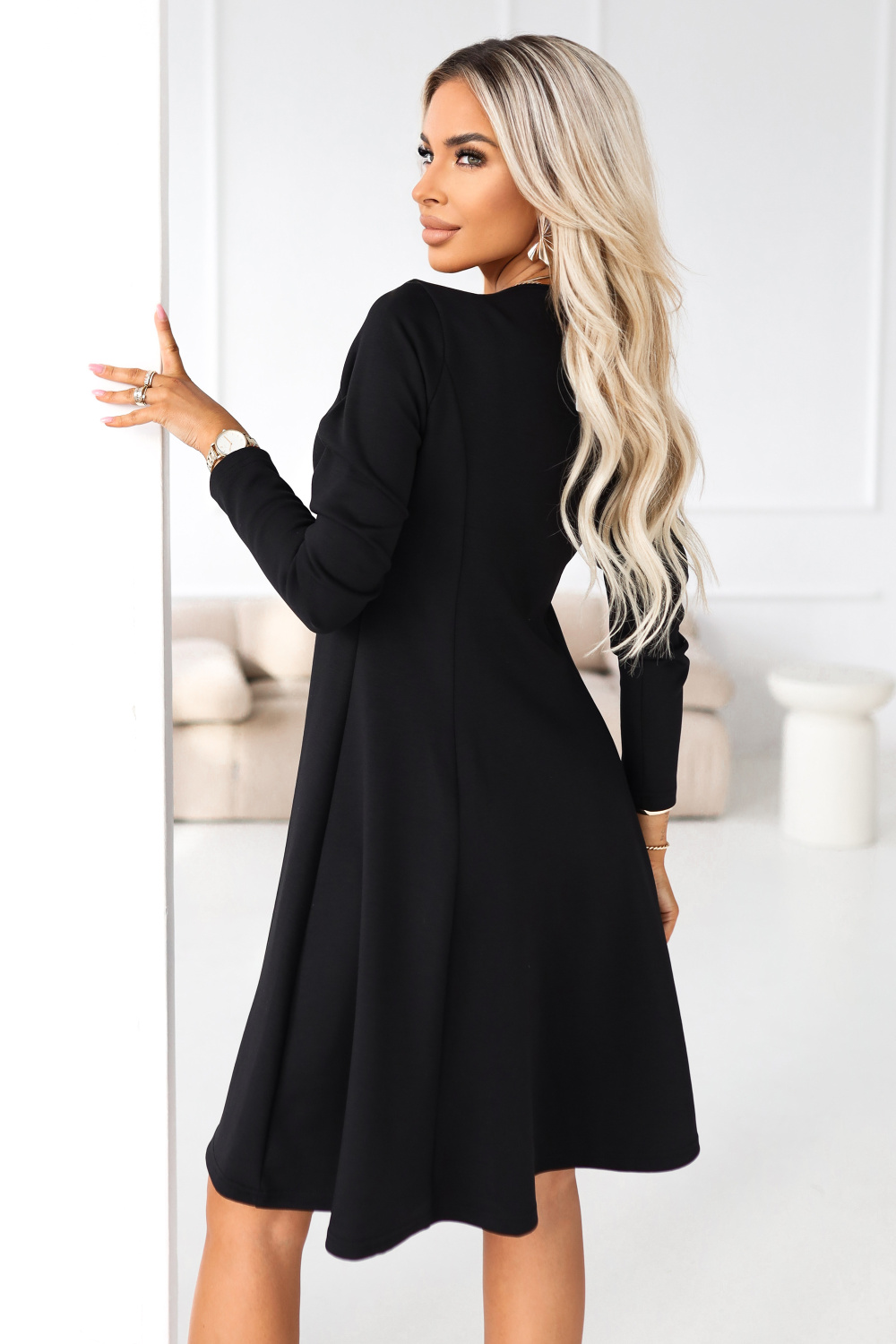 Sukienka Model Ivana 574-3 Black - Numoco222143 - Czarny - obrazek 3