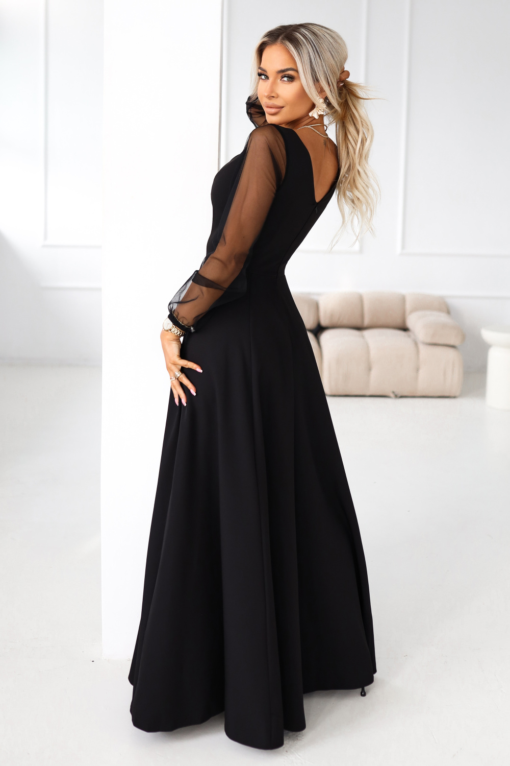 Sukienka Model Loretta 640-2 Black - Numoco222147 - Czarny - obrazek 2