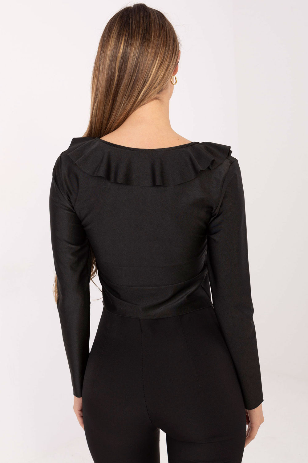 Bluzka Model IT-BZ-21837.00 Black - Italy Moda222153 - Czarny - obrazek 3