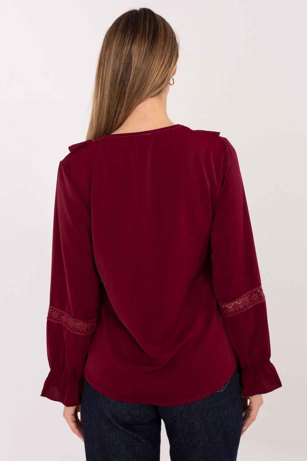 Bluzka Model IT-BZ-8738.24 Bordo - Italy Moda222155 - Czerwony - obrazek 3