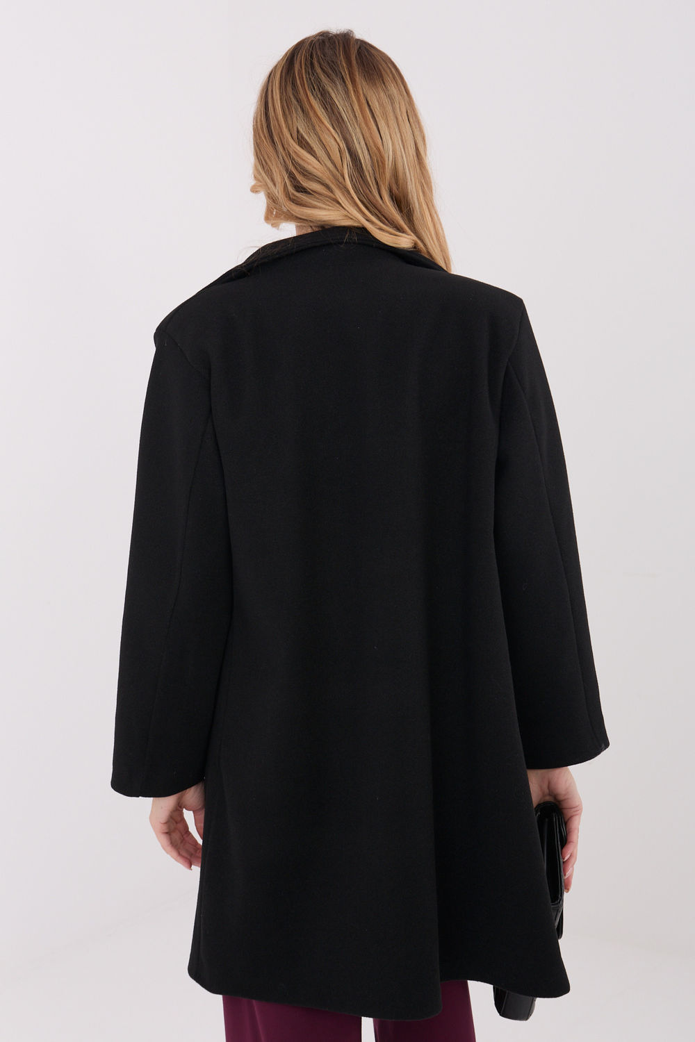 Płaszcz Damski Model IT-PL-20238.23 Black - Italy Moda222159 - Czarny - obrazek 3