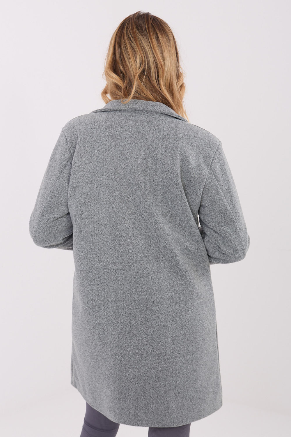 Płaszcz Damski Model IT-PL-20238.23 Dark Grey - Italy Moda222161 - Szary - obrazek 3