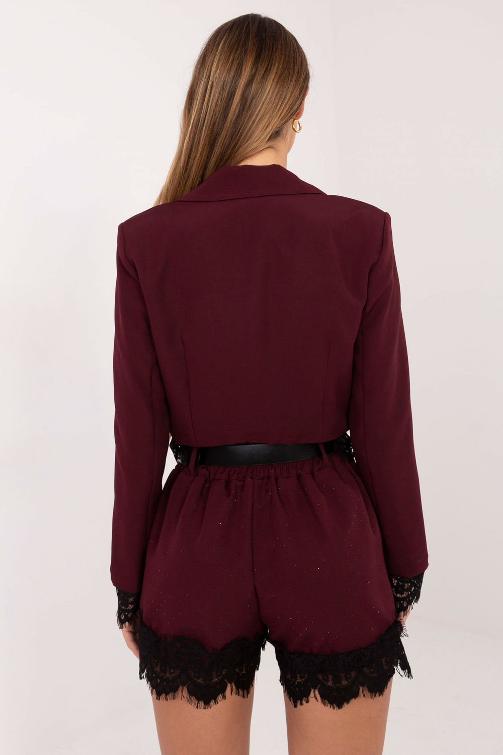 Szorty Damskie Model IT-SN-FL9965.88 Bordo - Italy Moda222166 - Czerwony - obrazek 3