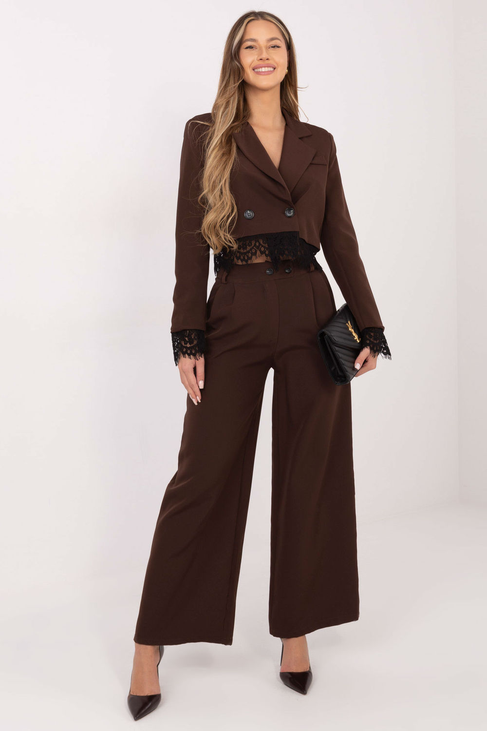 Marynarka Model IT-MA-FL9972.72 Brown - Italy Moda222178 - Brązowy - obrazek 2