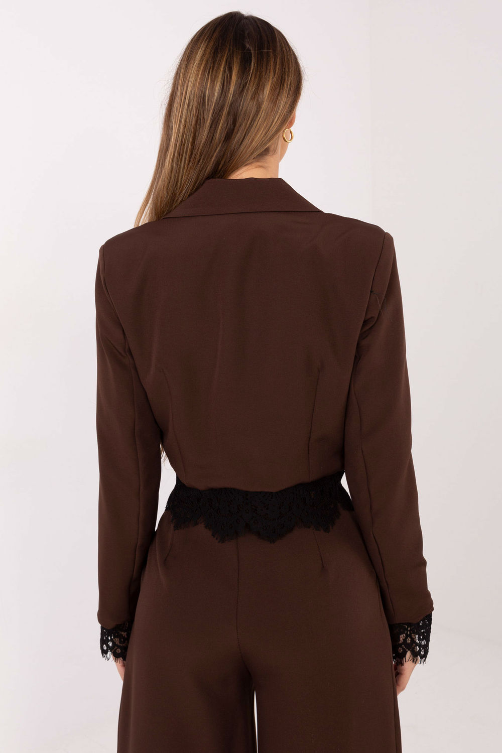 Marynarka Model IT-MA-FL9972.72 Brown - Italy Moda222178 - Brązowy - obrazek 3