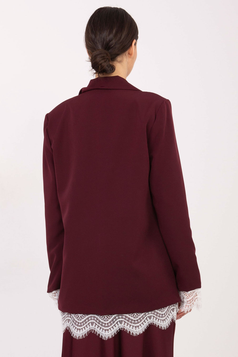 Marynarka Model IT-MA-FL9916.02P Bordo - Italy Moda222184 - Czerwony - obrazek 3
