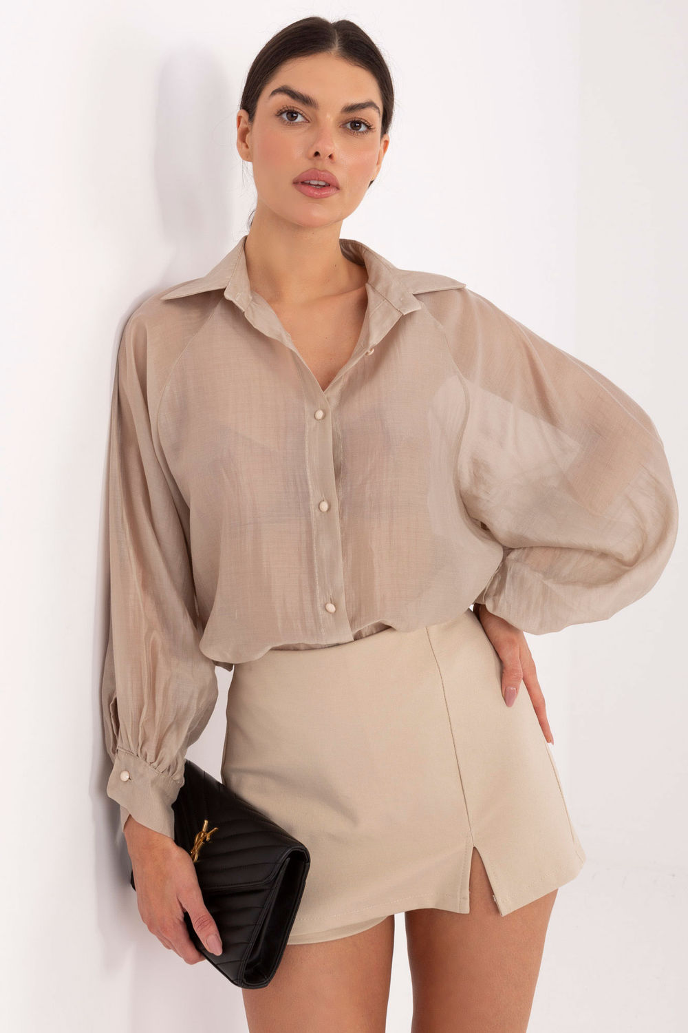 Spodnie Spódnicospodenki Model IT-SN-FL8755.20P Beige - Italy Moda222333 - Beżowy
