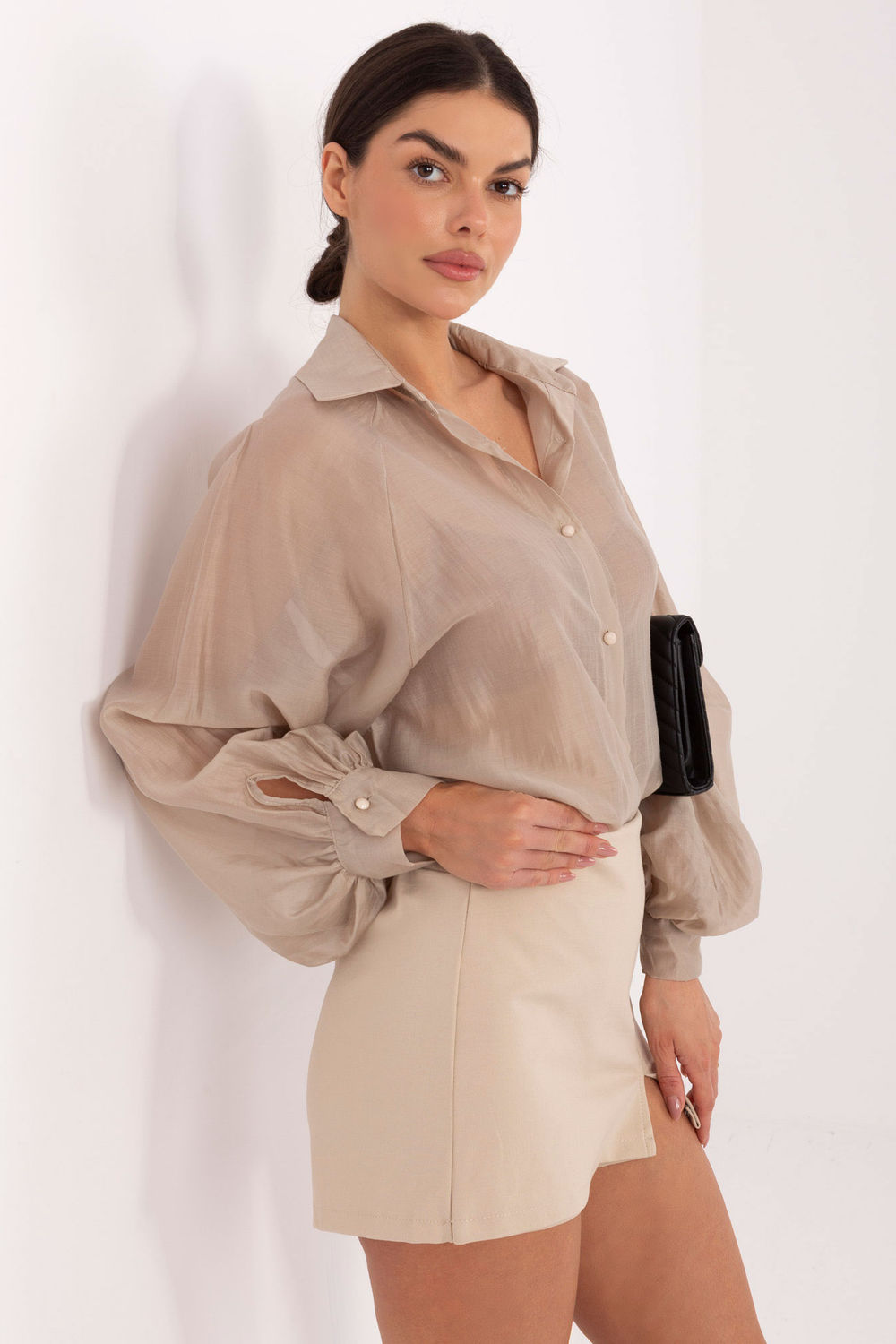 Spodnie Spódnicospodenki Model IT-SN-FL8755.20P Beige - Italy Moda222333 - Beżowy - obrazek 2