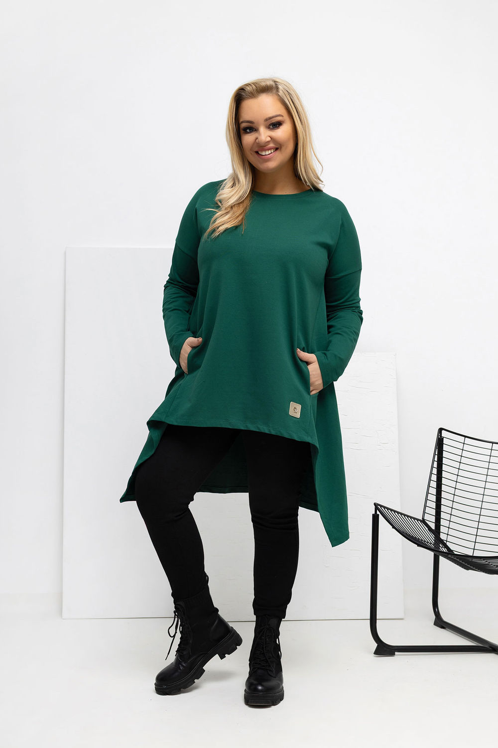 Tunika Model RV-TU-5042.09X Dark Green - Relevance222406 - Zielony