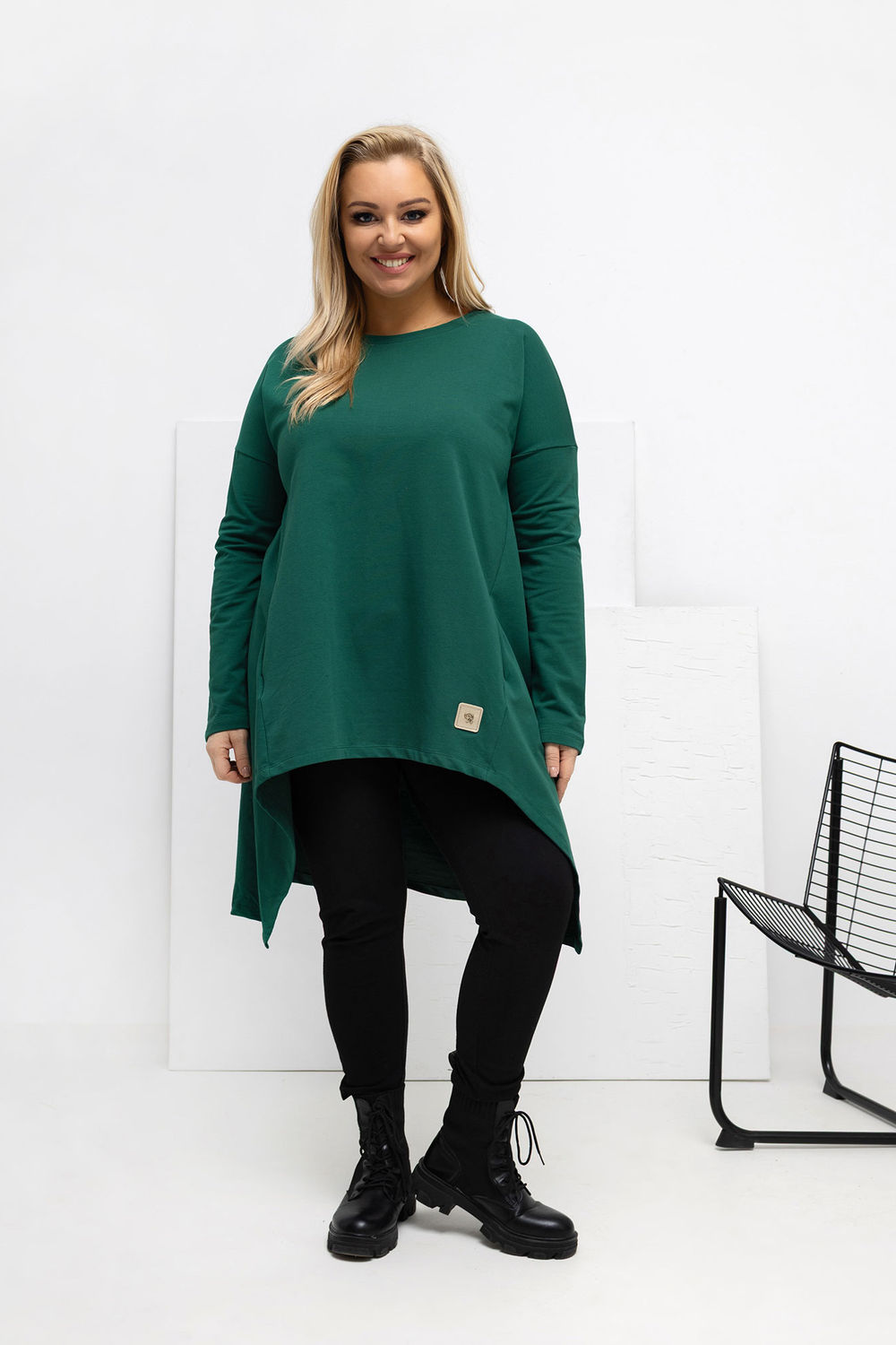 Tunika Model RV-TU-5042.09X Dark Green - Relevance222406 - Zielony - obrazek 2