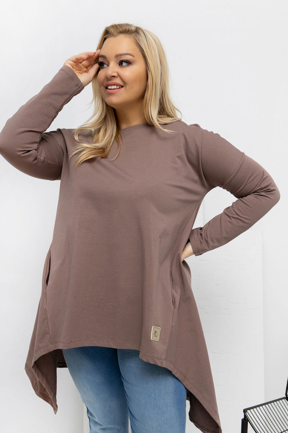 Tunika Model RV-TU-5042.09X Light Brown - Relevance222407 - Brązowy