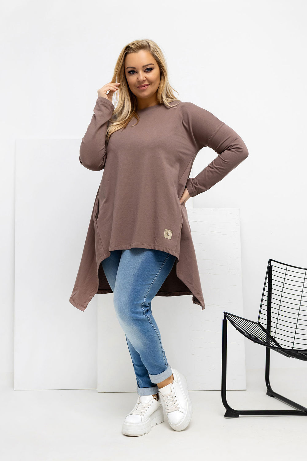 Tunika Model RV-TU-5042.09X Light Brown - Relevance222407 - Brązowy - obrazek 2