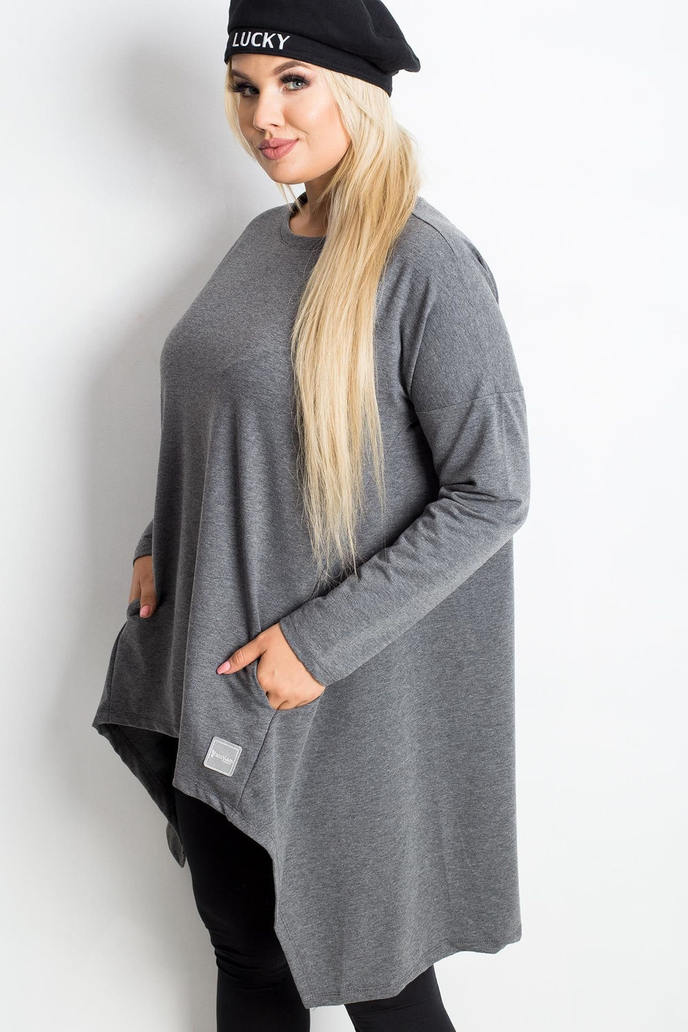 Tunika Model RV-TU-5042.09X Dark Grey - Relevance222410 - Szary - obrazek 2