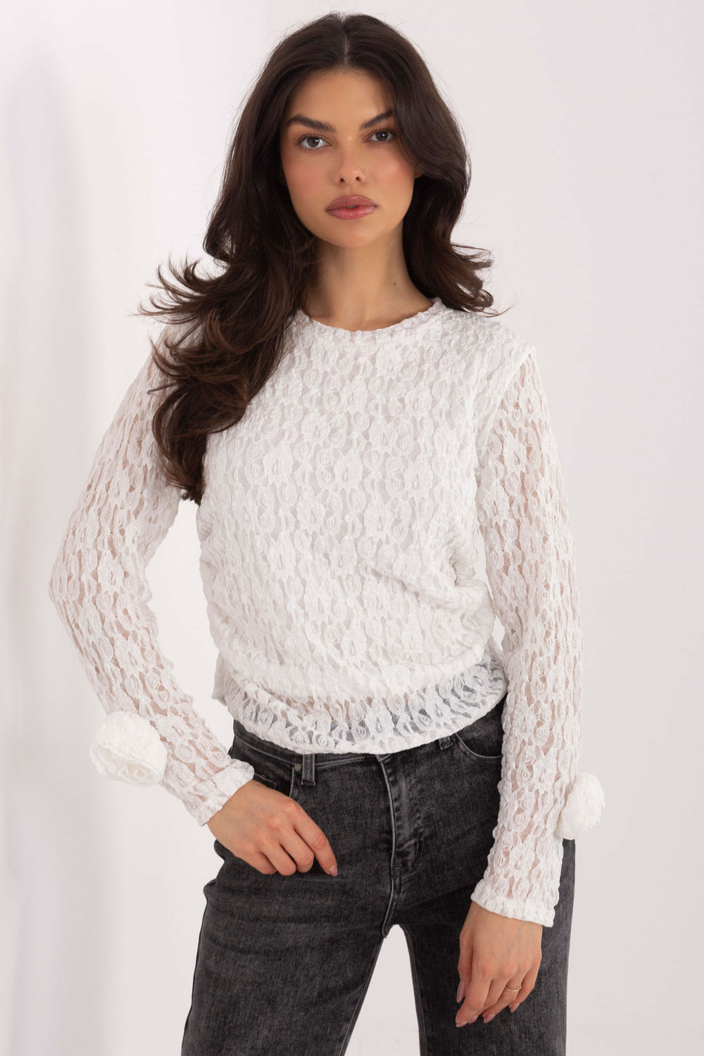 Bluzka Model IT-BZ-9950.79 White - Italy Moda222456 - Biały