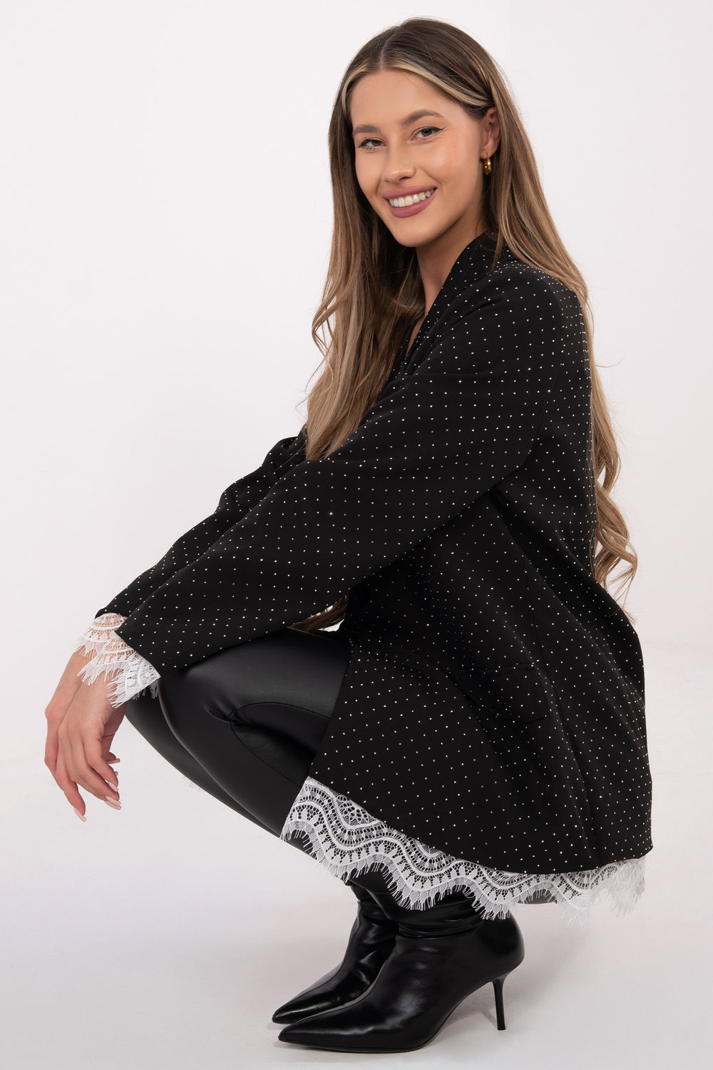 Marynarka Model IT-MA-FL9916-2.12P Black/Silver - Italy Moda222588 - Czarny - obrazek 2