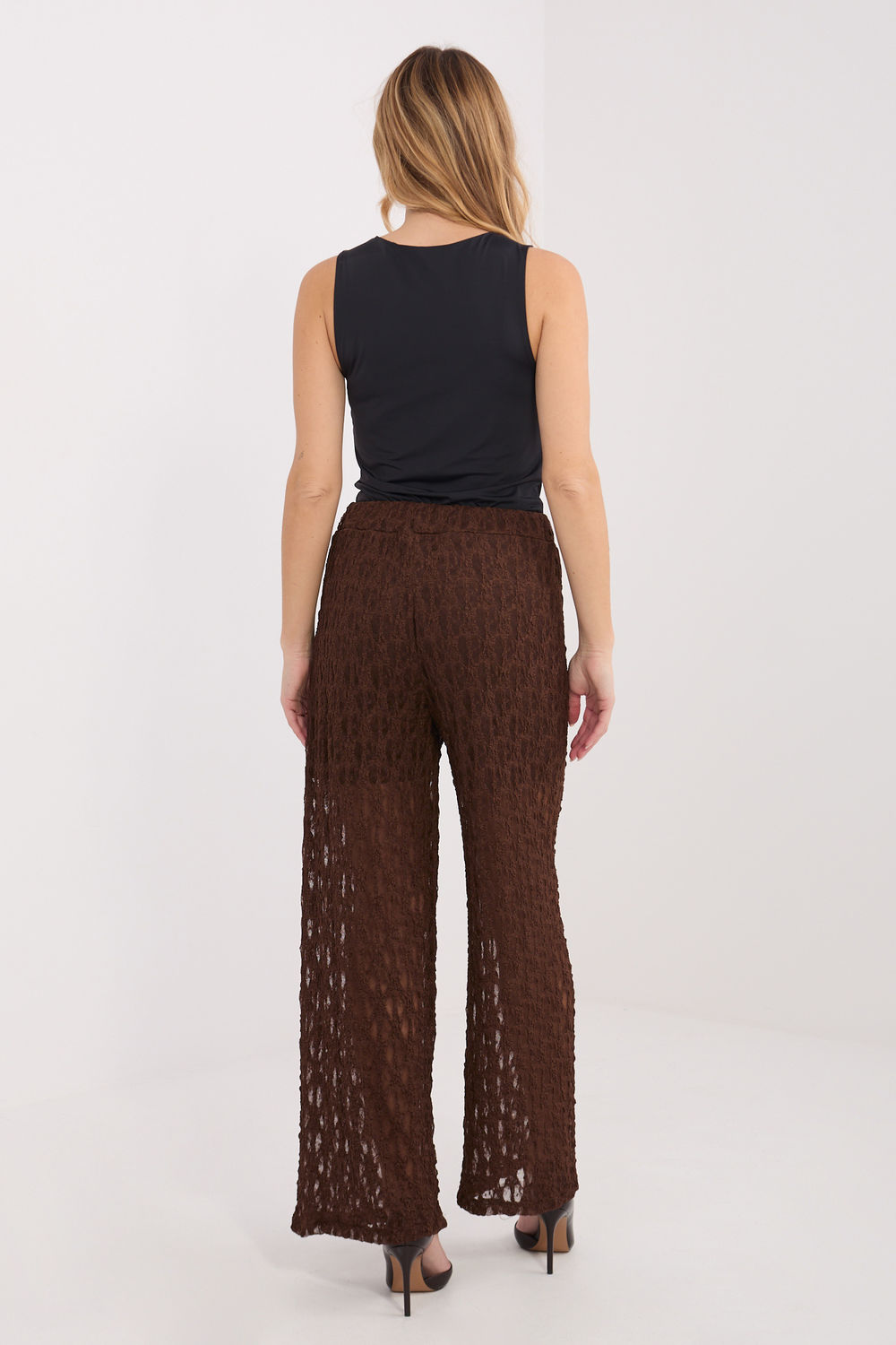 Spodnie Damskie Model IT-SP-9965.77 Brown - Italy Moda222596 - Brązowy - obrazek 3