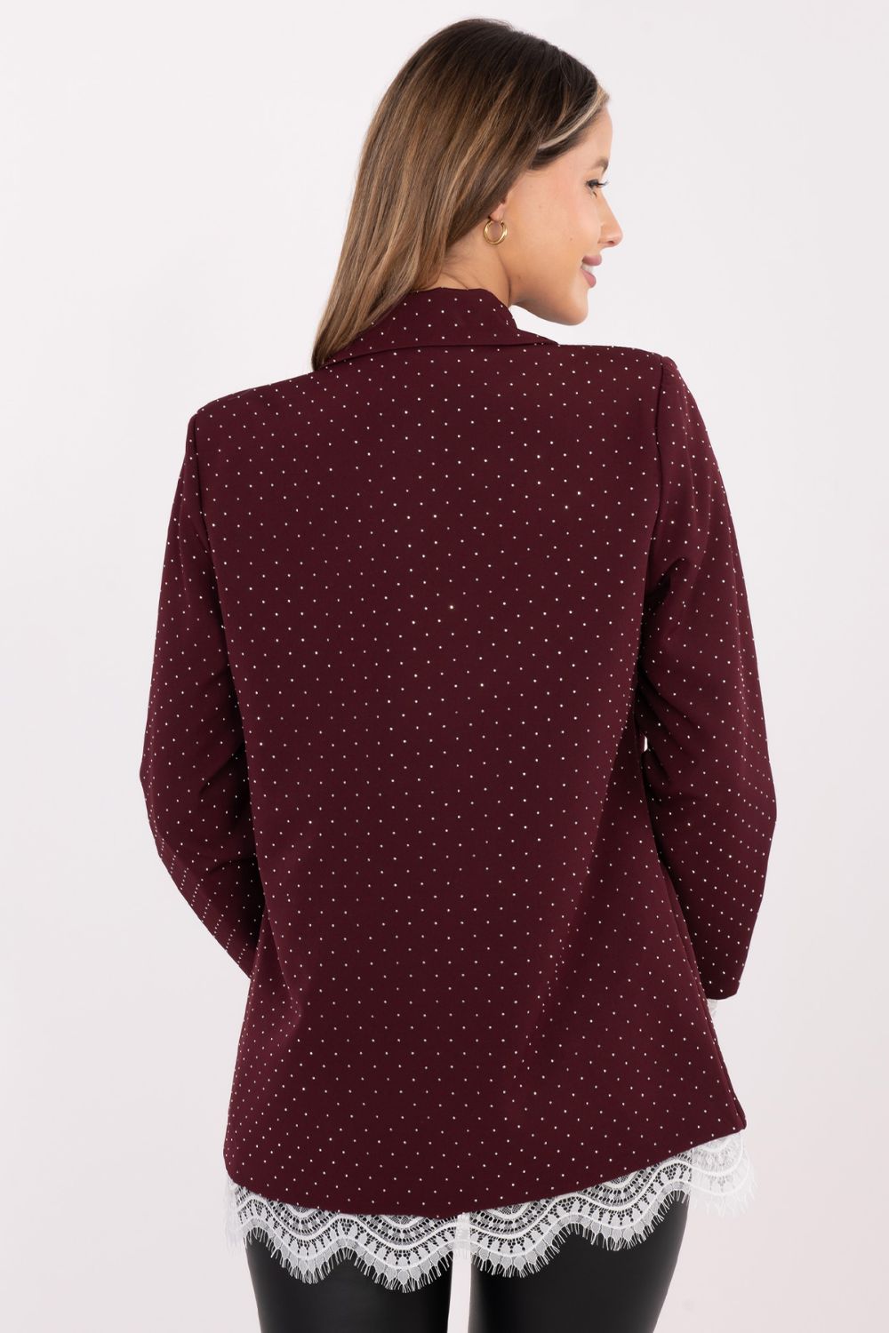 Marynarka Model IT-MA-FL9916-2.12P Bordo - Italy Moda222587 - Czerwony - obrazek 4