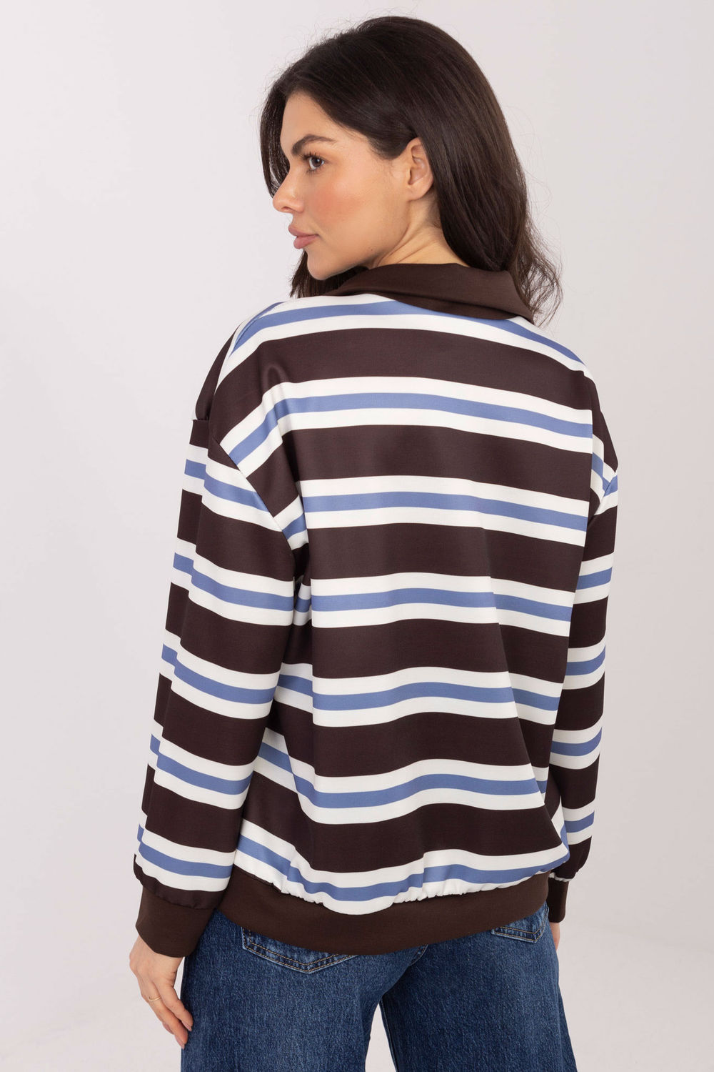 Bluza Damska Model IT-BZ-9981-1.08 Dark Brown - Italy Moda222746 - Brązowy - obrazek 3