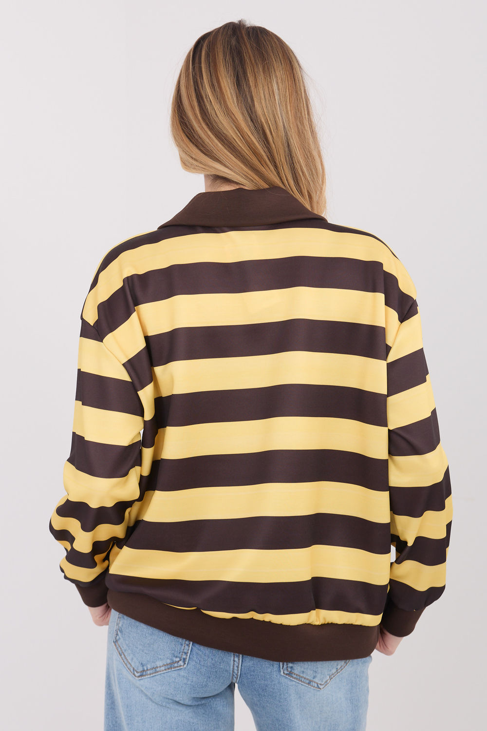 Bluza Damska Model IT-BZ-9981.06 Yellow - Italy Moda222750 - Żółty - obrazek 3