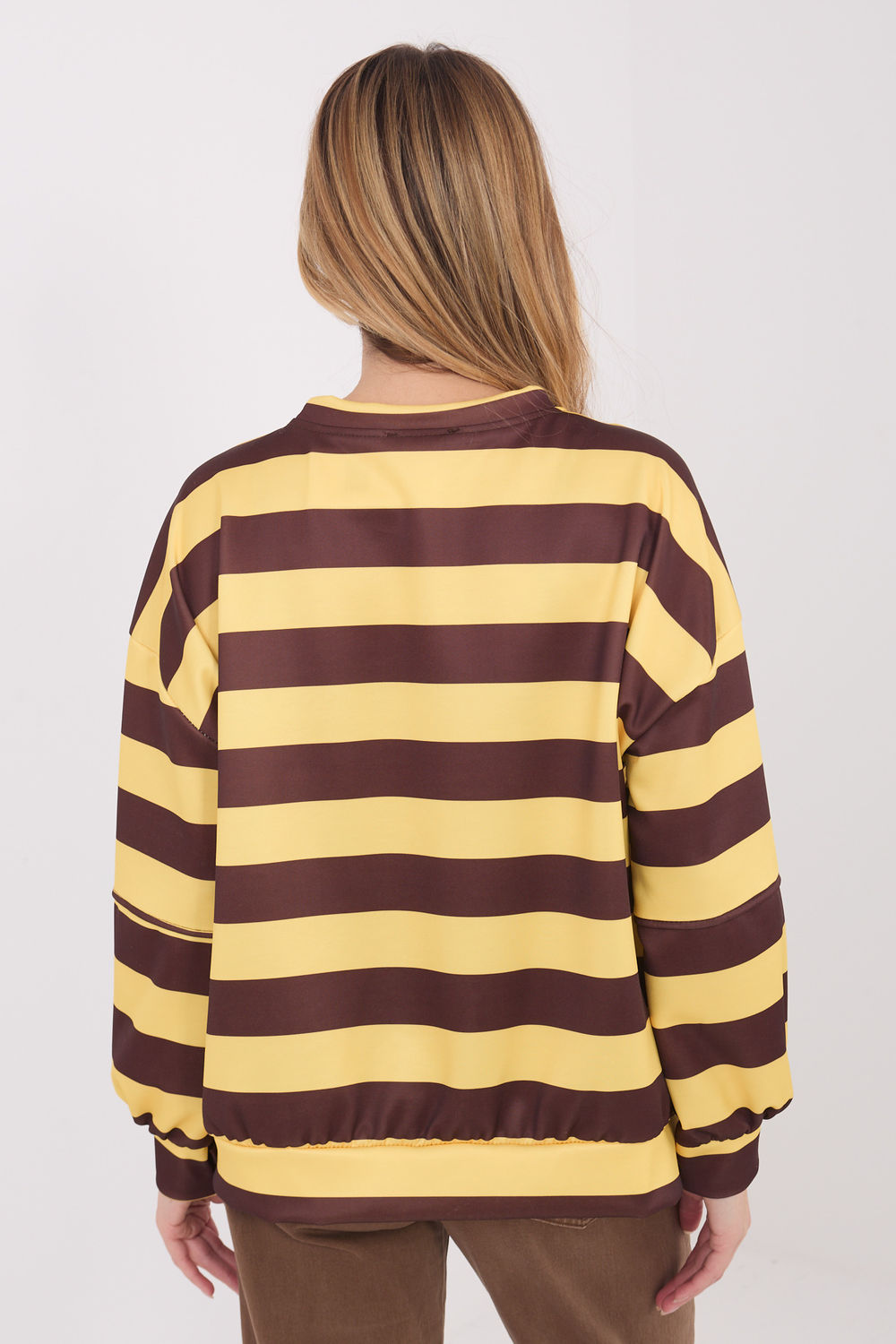 Bluza Damska Model IT-BL-9780.26 Brown - Italy Moda222762 - Brązowy - obrazek 3