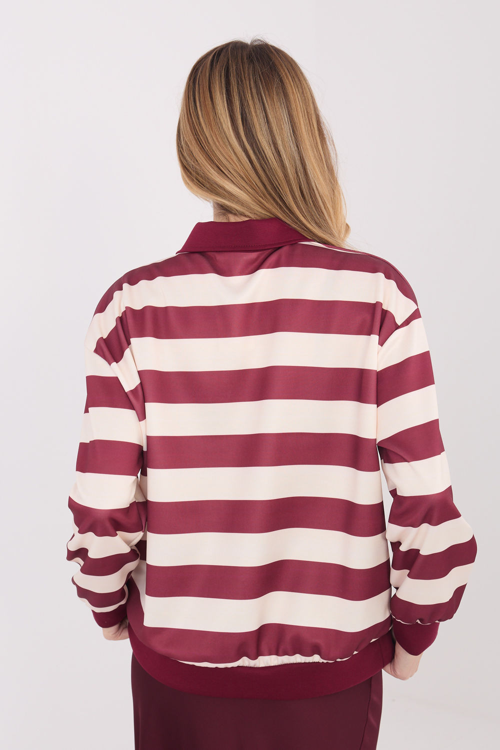 Bluza Damska Model IT-BZ-9980.16 Bordo - Italy Moda222771 - Czerwony - obrazek 2