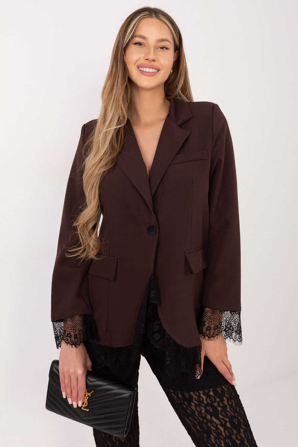 Marynarka Model MI-MA-A5288.68 Brown - Italy Moda222785 - Brązowy
