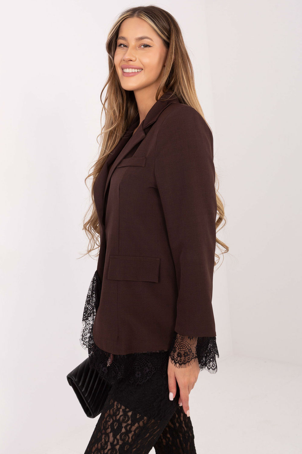 Marynarka Model MI-MA-A5288.68 Brown - Italy Moda222785 - Brązowy - obrazek 4