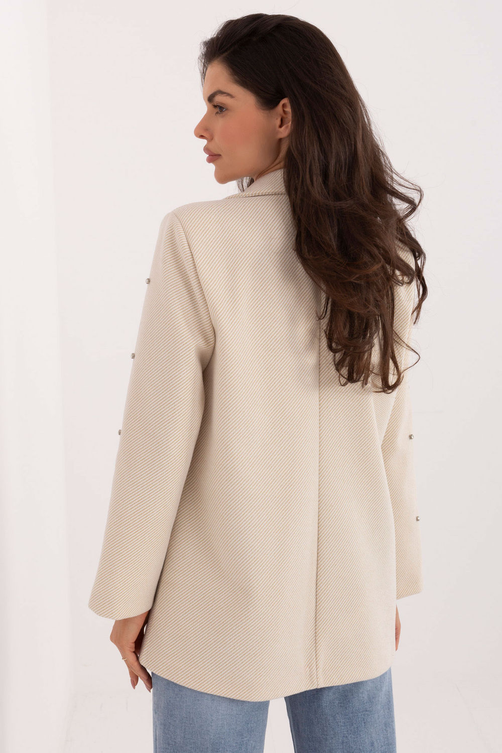 Marynarka Model IT-MA-18365.97 Light Beige - Italy Moda222788 - Beżowy - obrazek 2