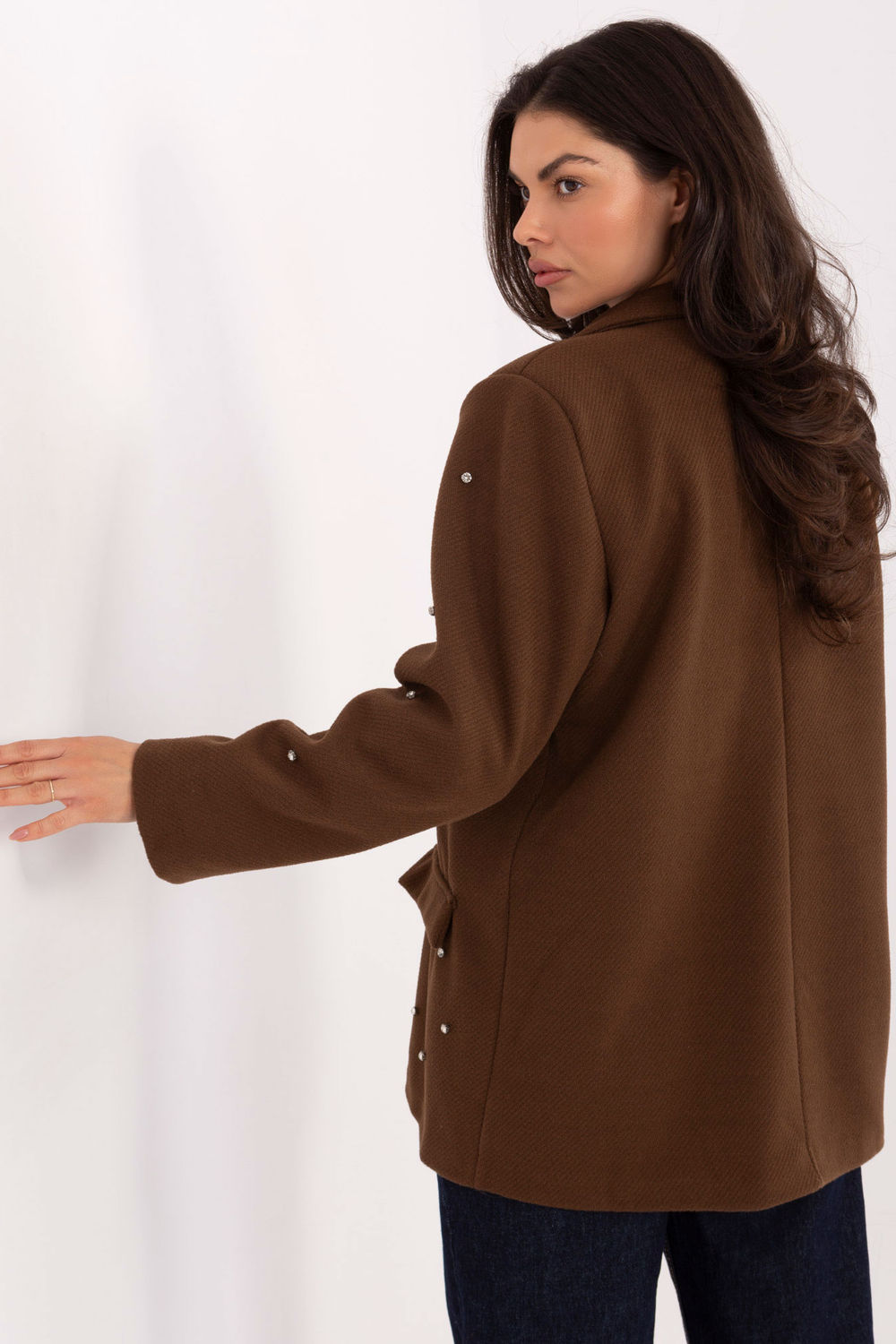 Marynarka Model IT-MA-18365.97 Brown - Italy Moda222789 - Brązowy - obrazek 3