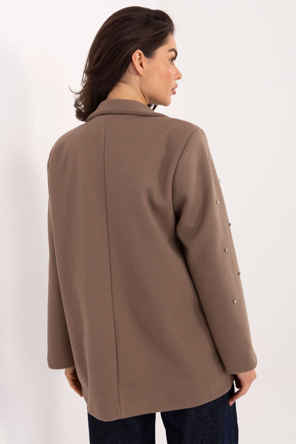 Marynarka Model IT-MA-18365.97 Dark Beige - Italy Moda222791 - Beżowy - obrazek 3