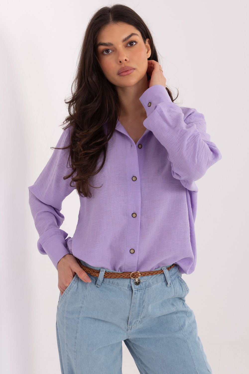 Koszula Damska Model LK-KS-510109.70 Light Violet - Lakerta222845 - Fioletowy